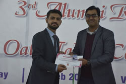 Muhammad Husnain Receiving His  Certificate Of General Secratary From Dr. Assad (2019)