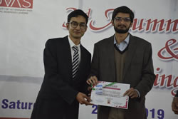 Syed Faizan Ali Shah Recieving  Certificate Of Vice Presidentship From Dr. Nofil Mustafa (2019)