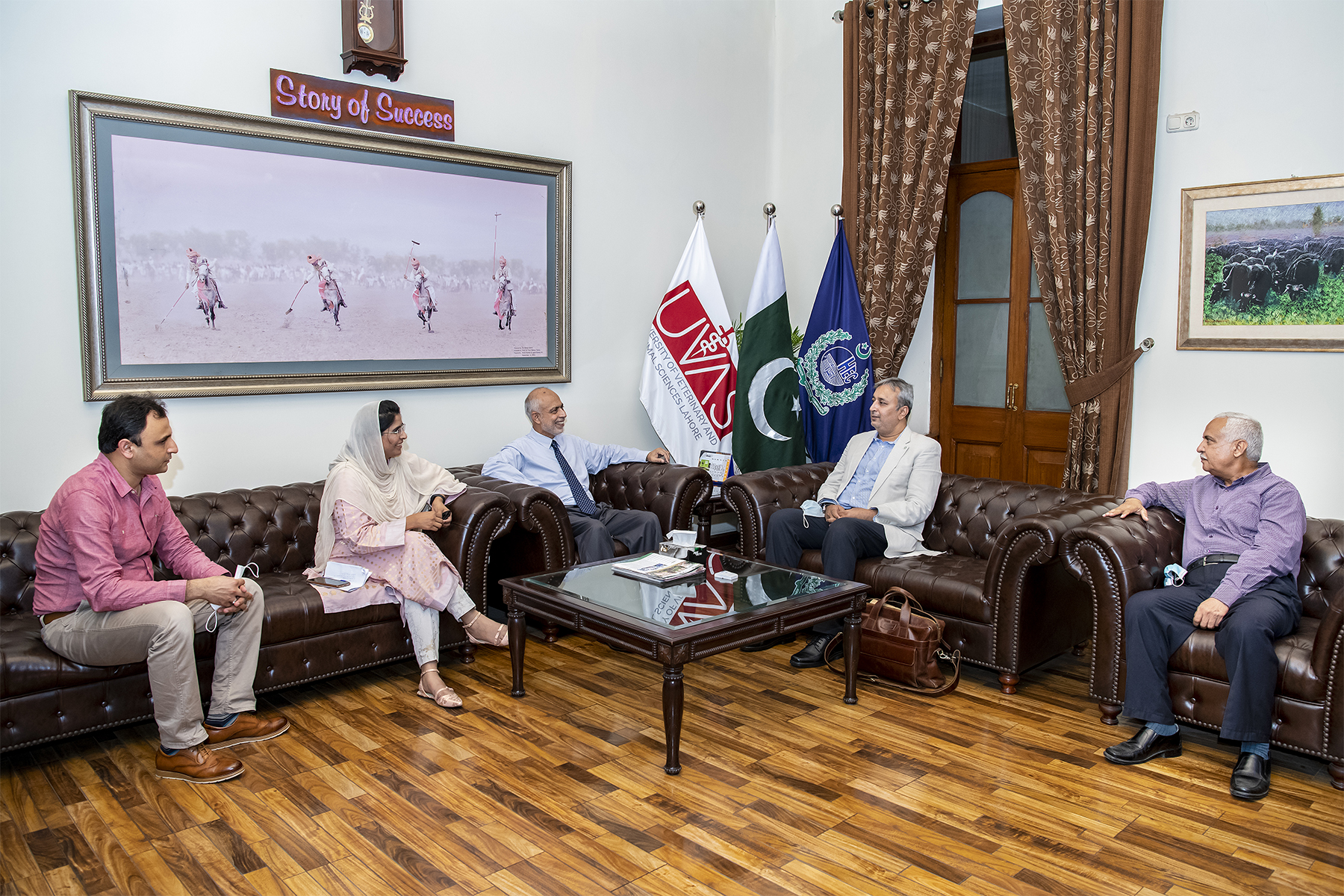 Photo Caption_ UVAS VC Prof Dr Nasim Ahmad meeting with Dr Munawar Raza Kazmi, Country Manager from Australian Centre for International Agricultural Research