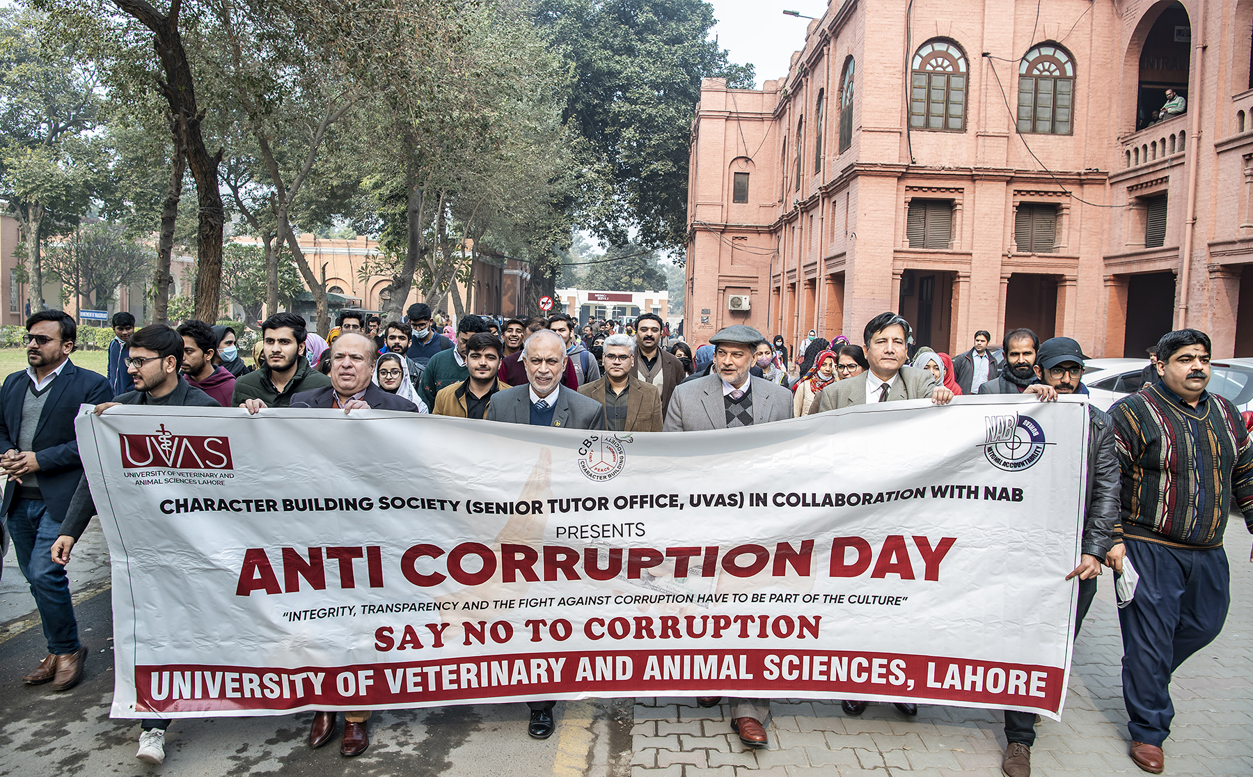 UVAS holds walk & seminar to mark Anti-Corruption Day