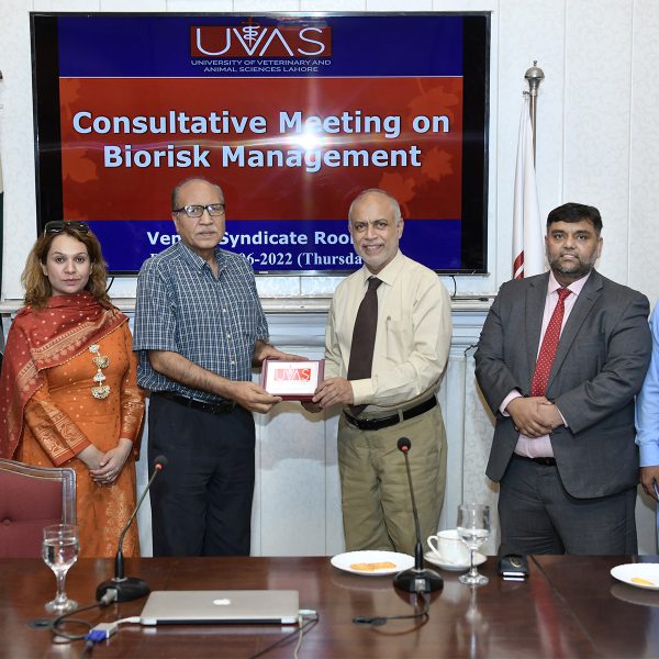 UVAS holds consultative meeting on biorisk management