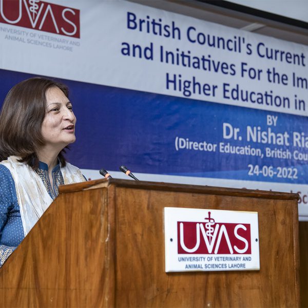 Director Education British Council Dr Nishat Riaz visits UVAS