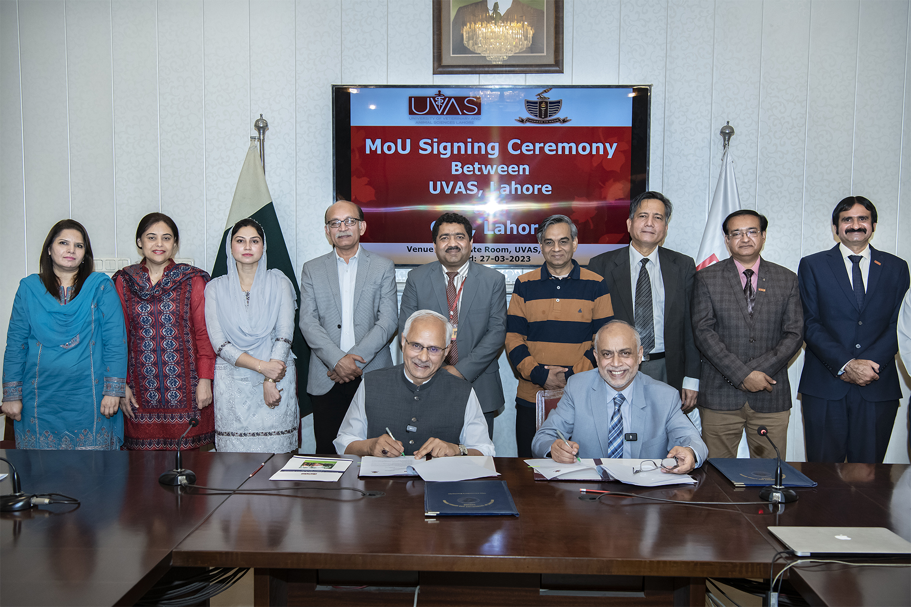 UVAS sign MoU with Govt College University Lahore for enhancing academic & research cooperation