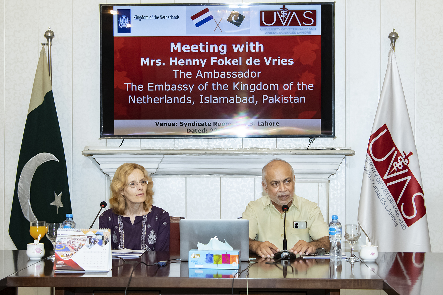 Netherlands Ambassador Ms Henny Fokel de Vries visits UVAS