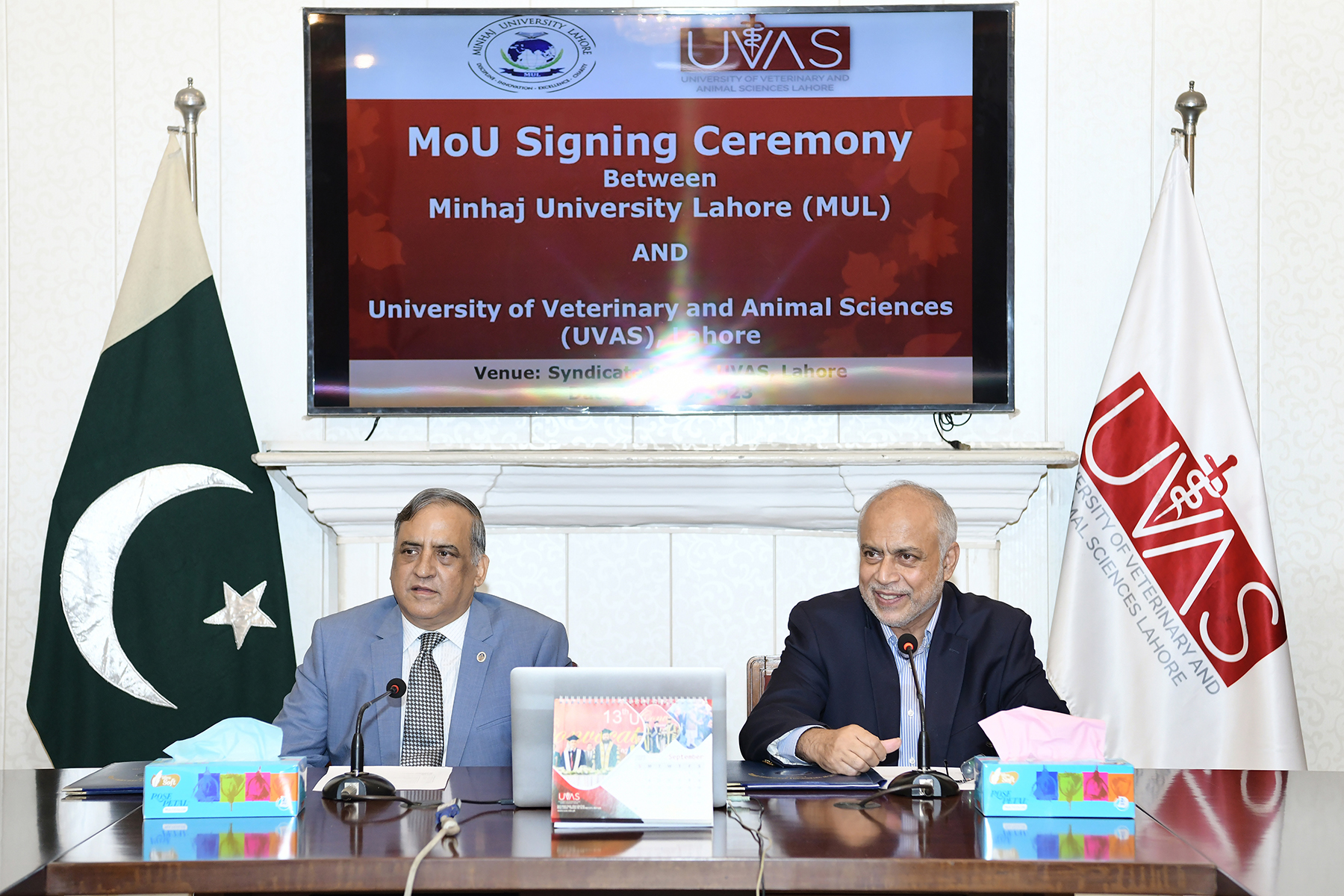 UVAS inks MoU with Minhaj University Lahore to enhance education & research cooperation